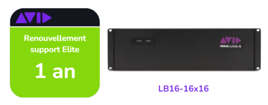 Renouvellement support Elite Live de 1 ans pour LB16-16x16