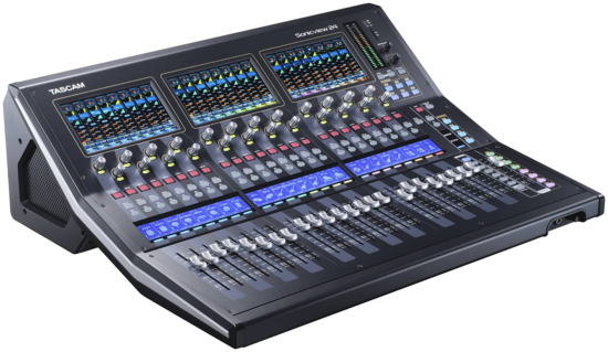 Console numérique 3 écrans 44 in/24 bus - 16 In Micro/ligne Tascam