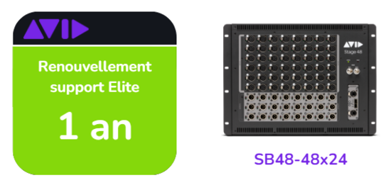 Renouvellement support Elite Live de 1 ans pour SB48-48x24