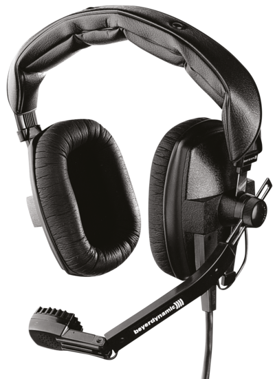 NS Combiné micro/casque 200/400 Ohms, 2 oreilles - Beyer DT109-2-4-BK