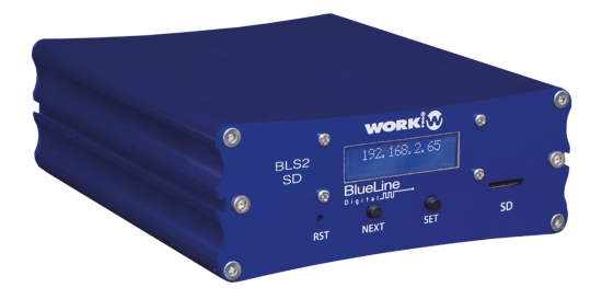 Emetteur IP Line stereo, lecteur SD, BlueLine - WORK BLS 2 SD MK II