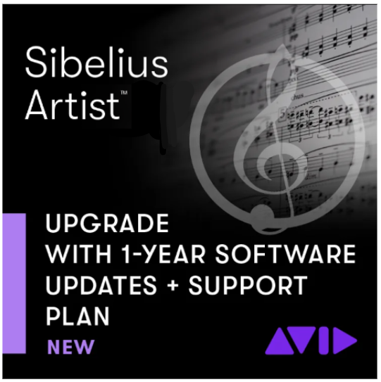 Mise à jour de 1 an du logiciel Sibelius Artist + plan d'assistance