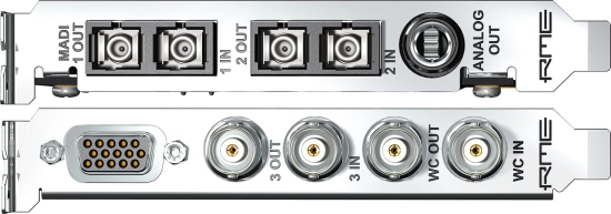 Interface audio PCIe, 390 canaux, 192 kHz, FX, MADI - RME