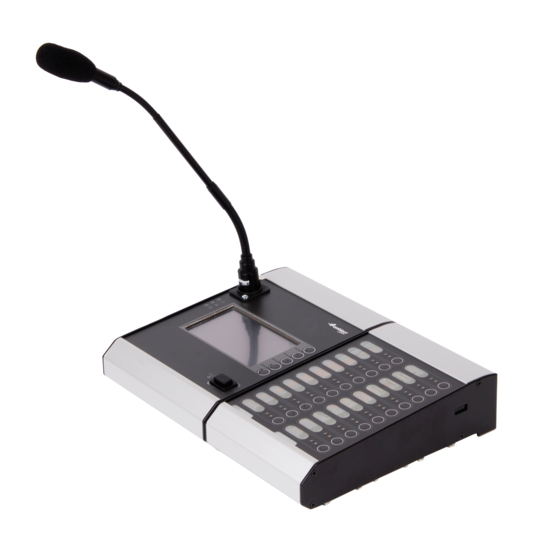 Micro d'appel 5 boutons -Ecran LCD-Audio 4 IN / 2 OUT