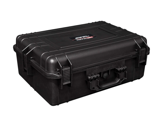 Mallette vide en ABS 569x215x425 mm, équipée de mousse prédécoupée