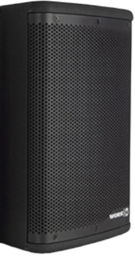 Enceinte passive IP54, LF 8 pouces+HF, 150W/8Ohms-60W/100V, noire