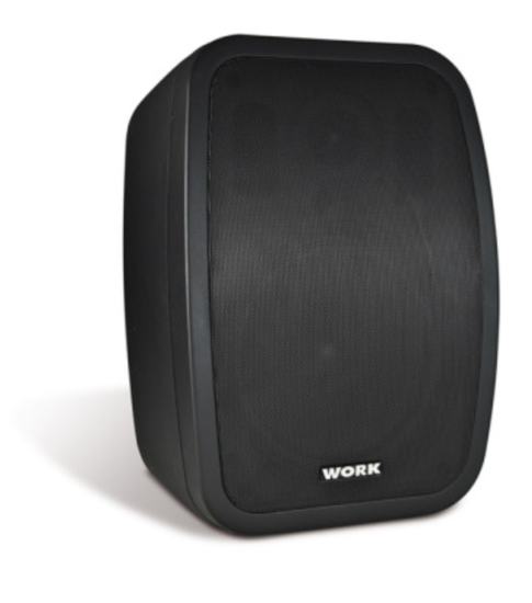 Paire HP large bande, LF 6" + tweeter 120W/8 Ohms 32W/100V, noire