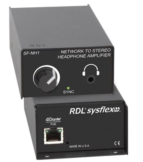Amplificateur casque 2 canaux DANTE - RDL SF-NH1