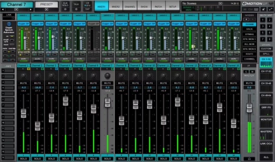Plugin automixeur Dugan pour Super Rack and eMotion LV1
