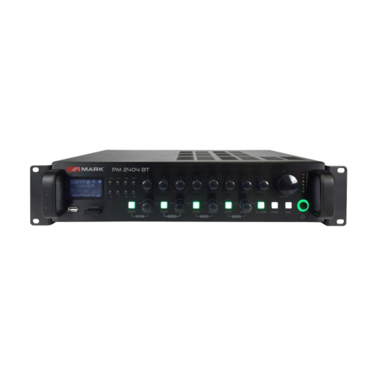 Mélangeur FM-USB-BT vers 4 sorties amplifiées 100V total max 240W