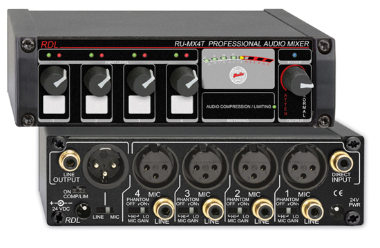 Mélangeur 4 canaux - RDL RU-MX4T