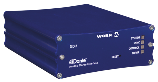 Interfaces audio PoE Dante 2 in - 2 out- WORK DD2