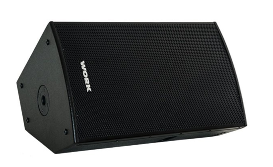 Enceinte bi-amplifiée HP 38cm+HF, LF750+HF150W, mélangeur intégré