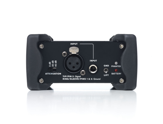 DI1- boite de direct active mono Alimentation fantôme XLR/Jack 6.35mm