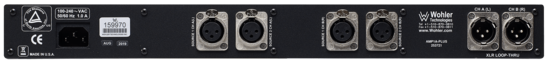 Moniteur audio et prise casque, 2 sources stereo Wholer