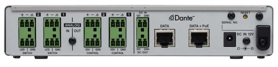 Convertisseur analogique-Dante-analogique 2 canaux EUROBLOCK