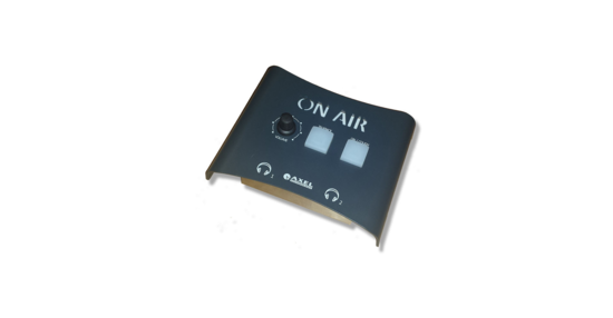 Boitier présentateur/invité In/Out, Mic On/Off AxelTech