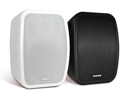 Paire HP large bande, 8", 140W/8O-32W/100 V- WORK NEO 8 LINE WHITE