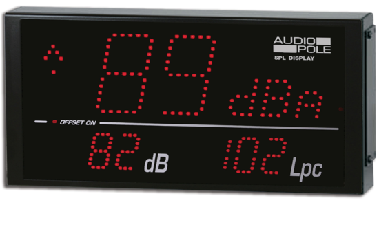Afficheur/sonometre autonome serveur Web - Audiopole SPL-DISPLAY