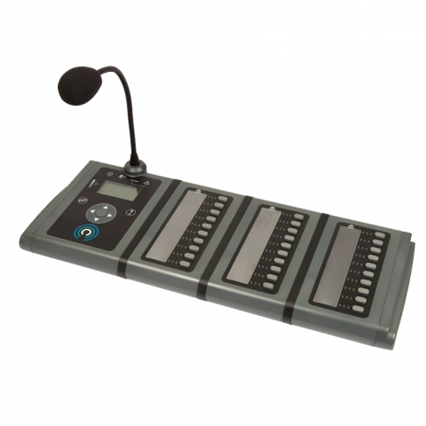 Microphone d'annonce col de cygne + 30 sélections, IP