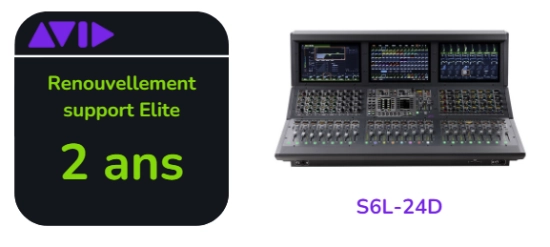 Renouvellement support Elite Live de 2 ans pour S6L-24D