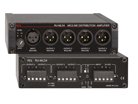 Amplificateur de distribution Micro/Ligne - RDL RU-MLD4