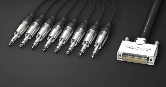 Cable Sub-D 25 <> 8x TRS 6,35 3m