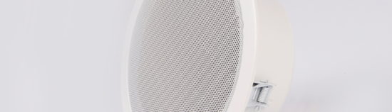 Plafonnier EN 54-24 avec capot, 10W/100V, diam 27cm - AM-ABT-S2710