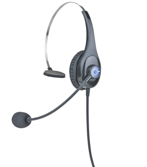 Combiné micro/casque 1 oreille, Swich micro On/Off, XLR5M Clearcom