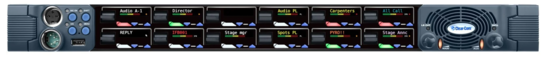 V-Series New IrisX panel 1RU 12 Push XLR5 Clearcom