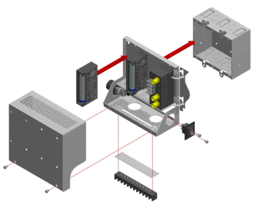 Boîtier de montage - RDL SR-4