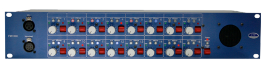 Panneau 2U, 4 fils, 16 In/16 Out, Dante - CTP