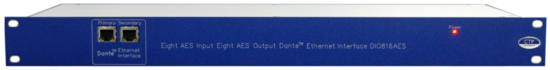 Convertisseur Dante 8 I/O AES (16 canaux) - CTP DIO816AES