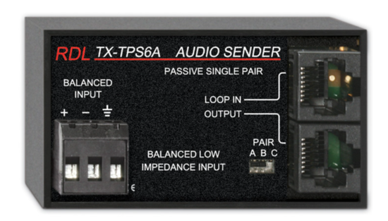 Émetteur passif à 1 paire - RDL TX-TPS6A