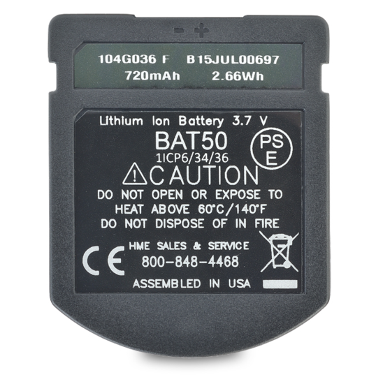 Batterie Li-Ion pour WH220, WH410,BP410- Clear-Com BAT50