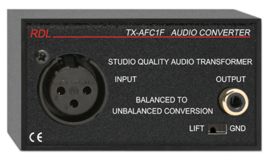 Transformateur audio -RDL-TX-AFC1F