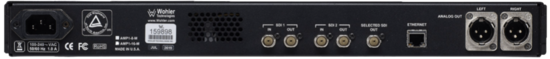 Écran tactile 7", Rack 1U, mon. audio 16 canaux, 3G/HD/SD-SDI Wohler