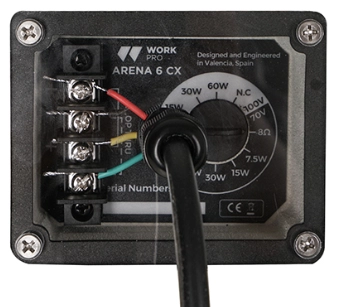 Enceinte coax passive IP54 LF 6 pouces+HF 300W/8Ohms-60W/100V gris