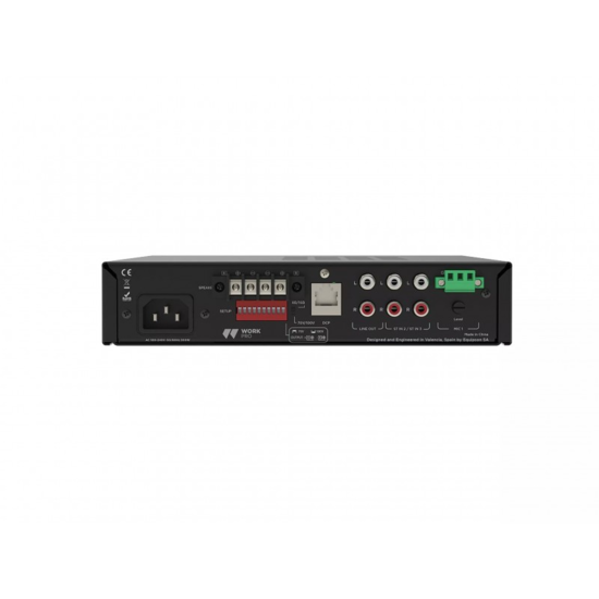 Amplificateur mélangeur 2x100W 8 Ohms 200W/100V - Mic Line Bluetooth
