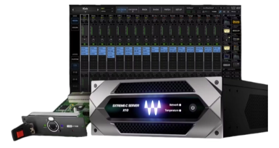 Pack Yamaha HY128 I/O Serveur SG EXT-C+Switch+ Cat6 +1 an Waves Ess