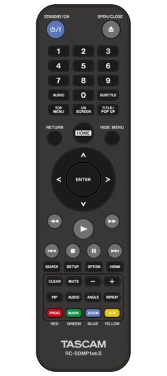 Lecteur Blu-Ray pour la tournée et l'installation Tascam
