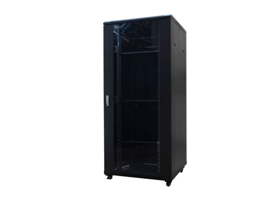 Baie d'installation, 19 pouces /47U, porte, roulettes, prof. 800mm