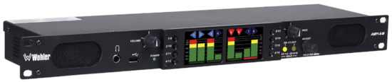 Écran tactile 7", Rack 1U, mon. audio 8 canaux, 3G/HD/SD-SDI Wohler