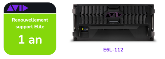 Renouvellement support Elite Live de 1 ans pour E6L-112