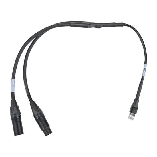 Adaptateur 4 fils RJ45 vers XLR3M/F compatible Clearcom 