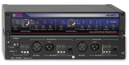 Double préamplificateur microphone - RDL HR-MP2