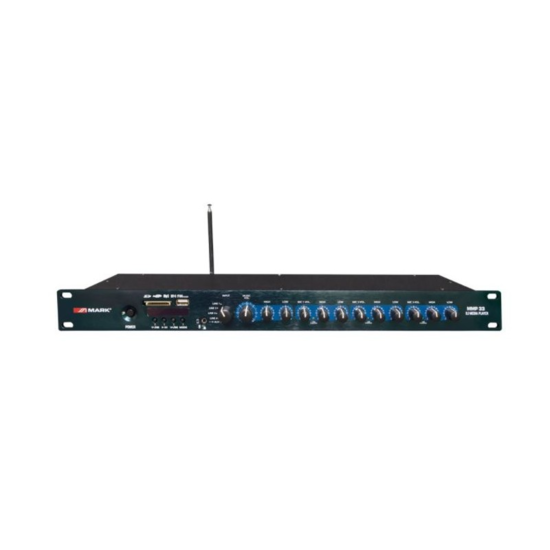 Mélangeur 3 mic 48V + 4 line - lecteur SD, USB + radio et Bluetooch