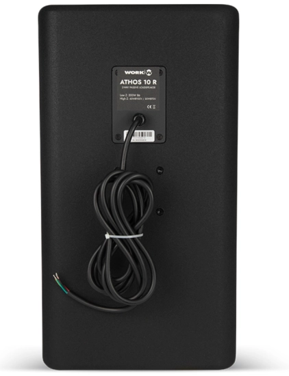 Enceinte passive IP54, LF 10 pouces+HF, 200W/8Ohms-60W/100V, noire