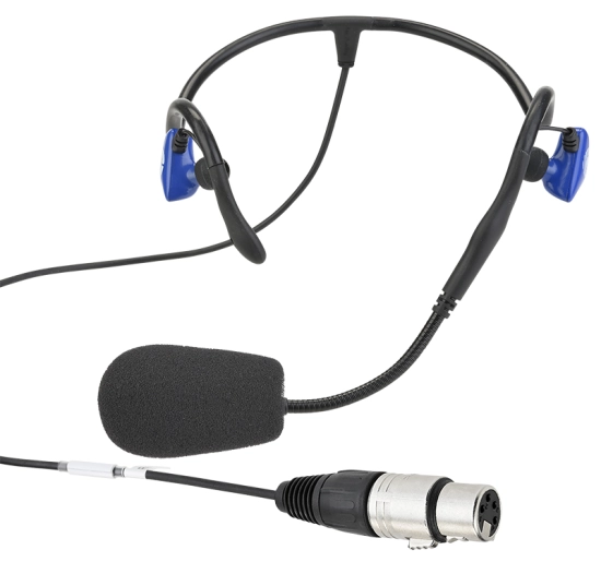NS Combiné micro/casque serre-tête léger - Clear-Com CC-70-X4 NS ON H