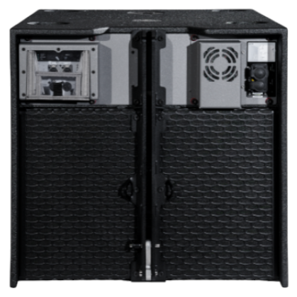 Caisson de grave cardioïde 3x1200W, 46cm+38cm, usage posé ou accroché